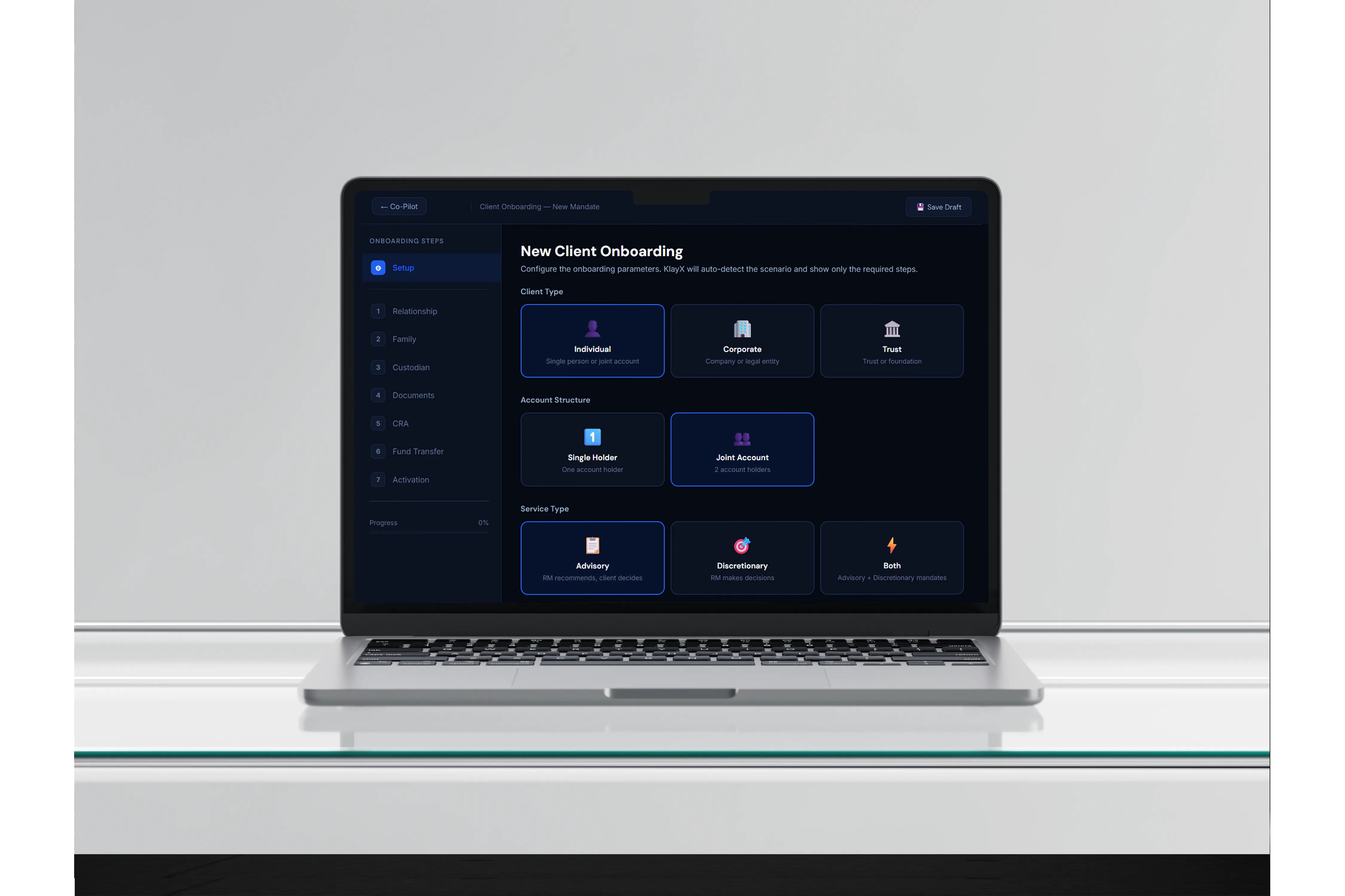 Klay RM Co-Pilot — New Client Onboarding inside the KlayX Co-Pilot